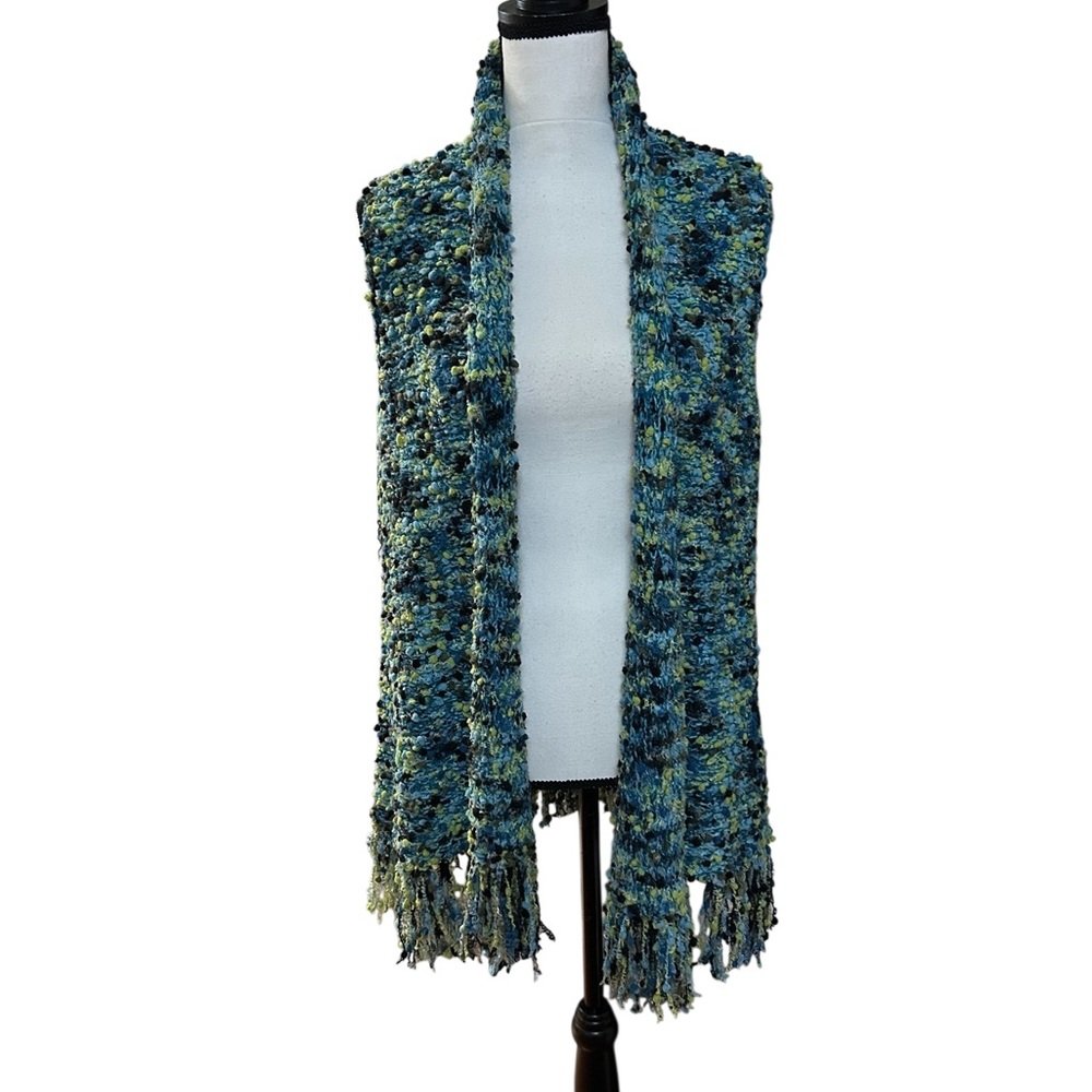 Ruby Rd. Multicolor Textured Knit cardigan/Vest-L